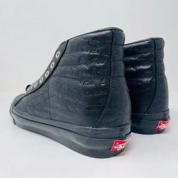 Vans Sk8 Hi Jim Goldberg Raised By Wolves Mens Size 8.5 Sneakers Black Leather - Picture 7 of 15